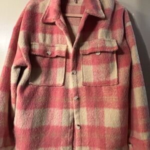 ePretty Pink and Cream Checkered Jacket